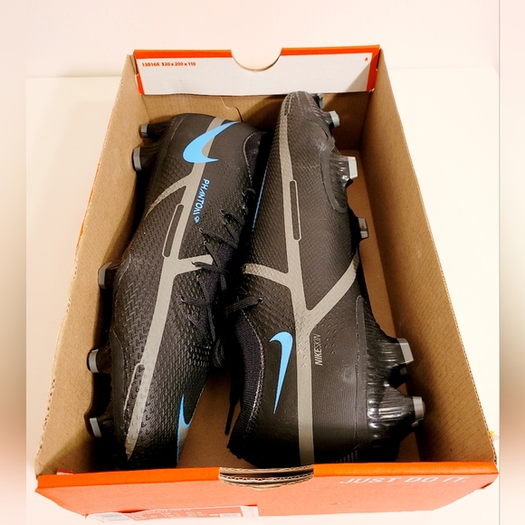 Nike Phantom GT2 Pro FG Black Grey Blue DA4432-004 Soccer Shoes Men's Size 12. - Picture 8 of 8